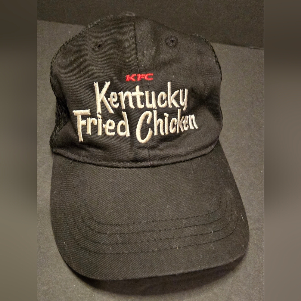 Kentucky Fried Chicken KFC Black Strapback Streetwear Hat Employee Adjustable